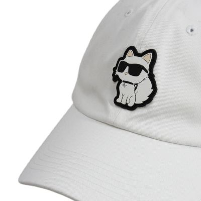 6. Karl Lagerfeld Paris Choupette Strapback-Cap Weiß – L5WH7944 wht