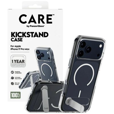 4. CARE by PanzerGlass Feature Case mit Kickstand MagSafe für iPhone 17 Pro Max – Transparent