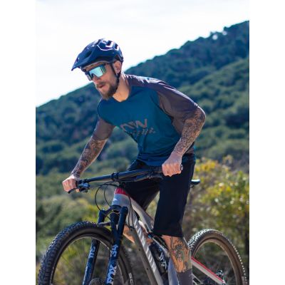 2. NORTHWAVE Edge Jersey Kurzarm-Radtrikot - Blau/Schwarz