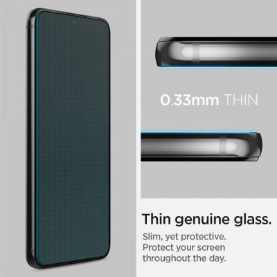 12. Spigen Glas.tR EZ Fit gehärtetes Glas für Samsung Galaxy S22 - 2 Stk.