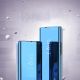 3. Clear View Case Hülle für Samsung Galaxy S23+ Flip Cover blau