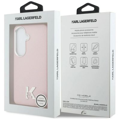 8. Karl Lagerfeld K Metal Logo MagSafe Hülle für Samsung Galaxy S26 - Pink
