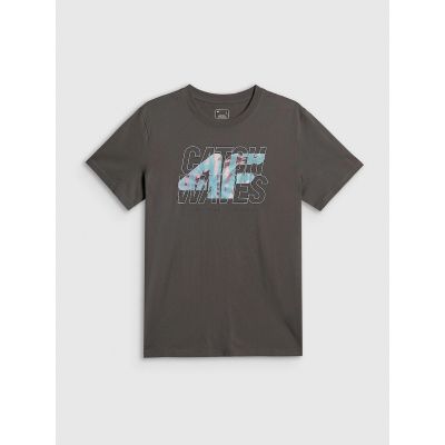 7. Herren-T-Shirt mit Aufdruck, regulär, Größe 4F 4FRSS26TTSHM4295-22S