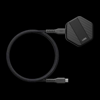 2. UAG Wireless Charger 15 W kabelloses Ladegerät mit Ständer, kompatibel mit MagSafe – schwarzes Carbon