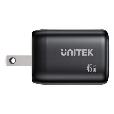 28. UNITEK 2x GAN 45W Ladegerät, 2x USB-C PD 3.0, QC, Schwarz
