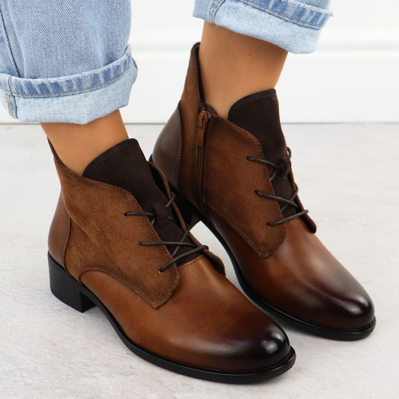 7. Damen-Winterstiefeletten in Camel Jezzi ASA198-15