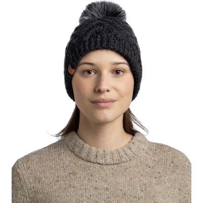 3. Buff Knitted Fleece Caryn Beanie 13674390110 Schwarz One Size