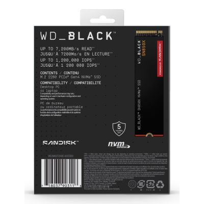 12. WD Black SN850X 8 TB M.2 NVMe SSD WDS800T2X0E