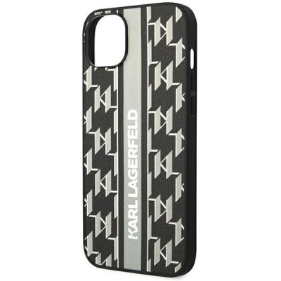6. Karl Lagerfeld KLHCP14MPGKLSKG iPhone 14 Plus 6.7" Hardcase Grau/Grau Monogram Stripe