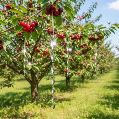 3. Reflektierende Vogelschutz-Haken, 29 cm, 4 Stück