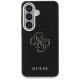 3. Guess Hülle mit genarbtem, großem 4G-Metalllogo für Samsung Galaxy S26 – Schwarz