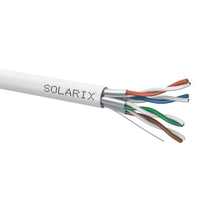 SOLARIX Verdrilltes Paar Kabel Kat. 6A F/FTP LSOH Dca-s2,d2,a1 Spule 500m