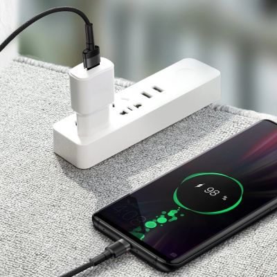 8. Baseus Cafule Kabel USB Typ C SuperCharge 40W Quick Charge 3.0 QC 3.0 Kabel 1m grau-schwarz (CATKLF-PG1)