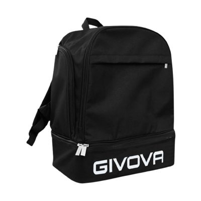 Givova Zaino Sport Kleiner Rucksack mit verstärktem Boden Schwarz B029-0010-UNICA