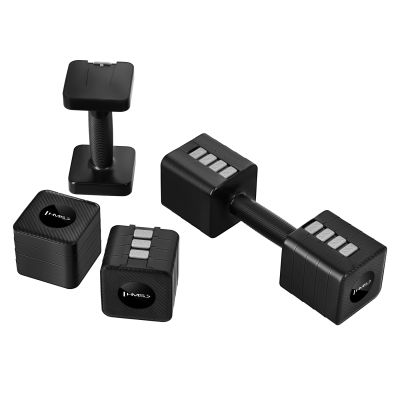 11. HL02 Verstellbare Hanteln Schwarz 2 x 5 kg HMS