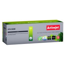 BIO Activejet ATH-36NB Toner (ersetzt HP 36A CB436A, Canon CRG-713; Supreme; 2000 Seiten; Schwarz). Öko-Toner. Das Tonerpulver ist biologisch abbaubar. 57 % des Toners sind biologischen Ursprungs.