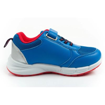 4. Leomil Kinder-Sportschuhe Super Mario Sneaker mit Klettverschluss und blauer LED-Beleuchtung