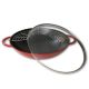 Gusseiserner Wok mit Deckel Staub – Rot, 37 cm