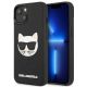 Karl Lagerfeld 3D Rubber Choupette Case für iPhone 13 mini - Schwarz