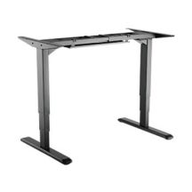Equip 650805 Stehtischgestell, elektrisch betrieben, 2 Beine, schwarz