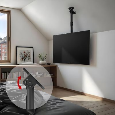 13. Maclean TV-Deckenhalterung, max. Traglast 60 kg, 43–86 Zoll, max. VESA 600x400, MC-112 B