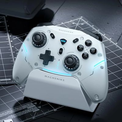 2. Machenike G5Pro Max Kabelloser Gamecontroller mit Ladestation – Weiß