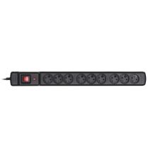 Activejet ACJ Combo 9gn 1,5m Überspannungsschutzleiste (9 x UTE; 10 A; 1,5 m; schwarz)