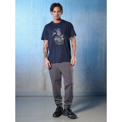 7. Herren-T-Shirt mit Aufdruck, regulär, Größe 4F 4FRSS26TTSHM3659-31S