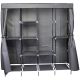 Textilschrank 168x45x172cm Dunkelgrau 45238
