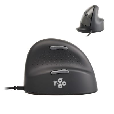 7. R-Go Tools R-Go HE Break Ergonomische Maus mit Break Software, kleine Größe (Handlänge unter 165 mm), Rechtshänder, kabelgebunden, Schwarz