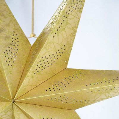 4. Dekorativer Papierstern, 75 cm, Gold