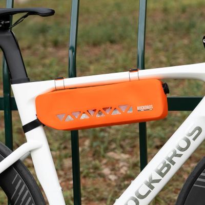 3. Rockbros AS-140 ROAD TO SKY wasserdichte Rahmentasche 1,7 l - orange