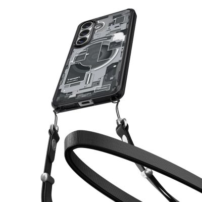 15. Spigen Ultra Hybrid Mag MagSafe Hülle für Samsung Galaxy S26 Zero One – Transparent Schwarz
