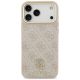 3. Guess 4G Strass Logo & Big Strap Metal Buttons MagSafe Case für iPhone 17 Pro Max - Pink