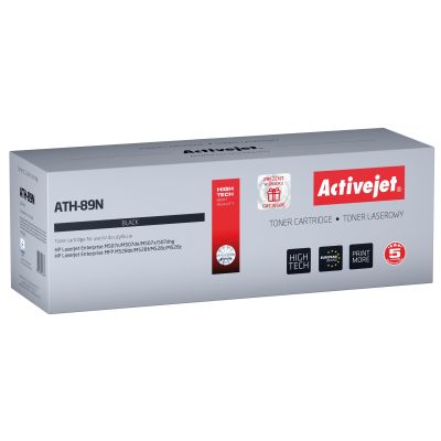 Activejet ATH-89N Toner (ersetzt HP CF289A HP 89A HP89A; Supreme; 5000 Seiten; Schwarz) – mit Chip