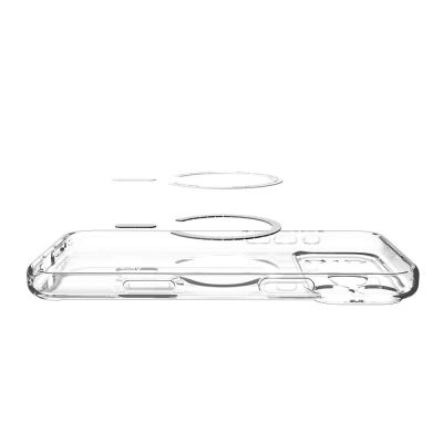 14. Spigen Ultra Hybrid MagSafe Case für iPhone 17 Pro - Clear Gray