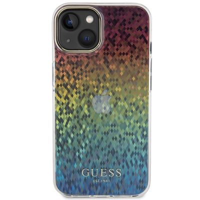 3. Guess IML Faceted Mirror Disco Iridescent Hülle für iPhone 15 – mehrfarbig
