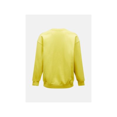 3. PEAK PERFORMANCE Herren-Sweatshirt M aus Frottee mit Grafikmuster, gelb