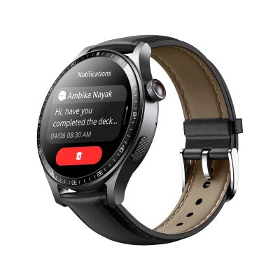 5. Joyroom Classic Series JR-FC2 Pro Smartwatch mit Anrufannahmefunktion – Dunkelgrau