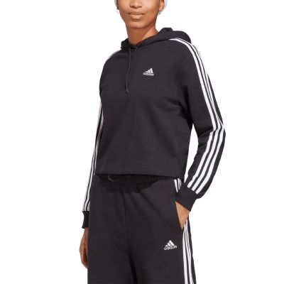 10. adidas Essentials 3-Streifen French Terry Crop Hoodie W IC8767