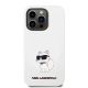 3. Karl Lagerfeld KLHCP14LSNCHBCH iPhone 14 Pro 6,1" Hardcase weiß/weiß Silikon Choupette