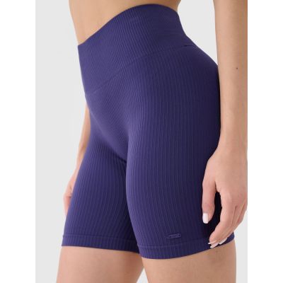 5. Nahtlose Trainings-Radleggings für Damen 4F 4FWSS25TFSTF014-30S