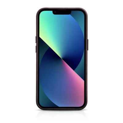 3. iCarer Oil Wax Premium Ledertasche iPhone 14 Plus Magnetische Ledertasche mit MagSafe Braun (WMI14220703-BN)