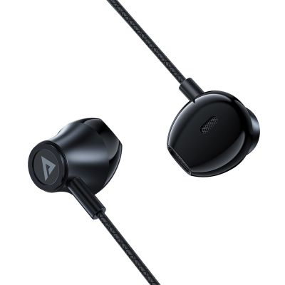3. Acefast L2 In-Ear-Kopfhörer mit USB-C-Anschluss, Mikrofon und Fernbedienung 1,2 m – Schwarz