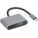 3. 4-in-1-USB-Typ-C-Hub: USB 3.0 + PD 100W + HDMI 4K 30Hz + VGA FullHD