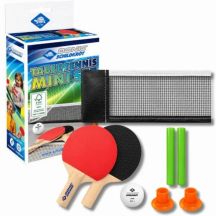 MINI-TISCHTENNIS-SET, 2 SCHLÄGER, NETZ, 1 BALL