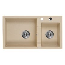 Granitspüle, 2 Becken, DEANTE PIVA ZQI7203