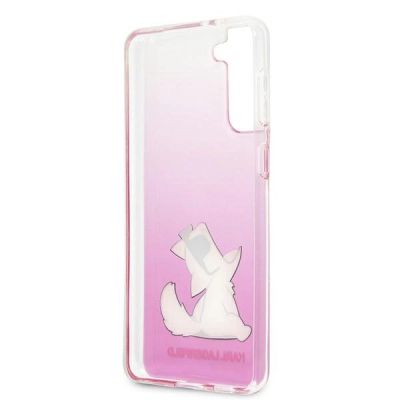 7. Karl Lagerfeld Choupette Fun Case für Samsung Galaxy S21+ – Pink