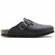 10. Birkenstock Boston Black Damen/Herren Clogs, geöltes Leder, schmale Slipper (0059463)