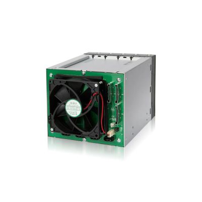 7. IcyDock Montageplatte 5x8,9cm SATAI-III in 3x5,25" MB155SP-B bk